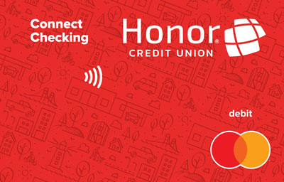 honor credit union connect checking debit card