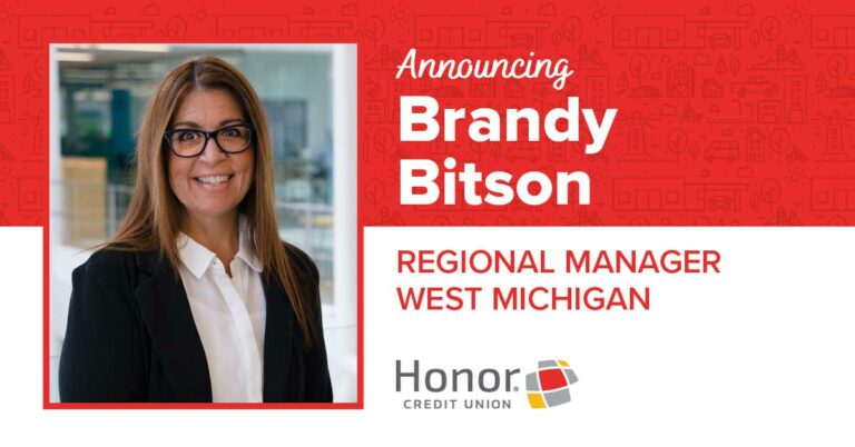 honor credit union regional manager brandy bitson